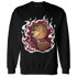High White Team Red 1s Sweatshirt Match BER Burn Fear - NastyJamz