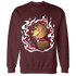 High White Team Red 1s Sweatshirt Match BER Burn Fear - NastyJamz