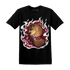 High White Team Red 1s T Shirt Match BER Burn Fear - NastyJamz