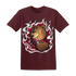 High White Team Red 1s T Shirt Match BER Burn Fear - NastyJamz
