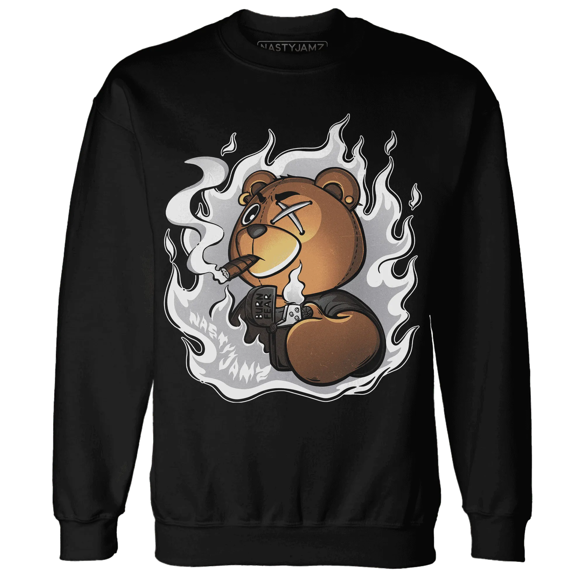 Wolf-Grey-1s-Sweatshirt-Match-BER-Burn-Fear
