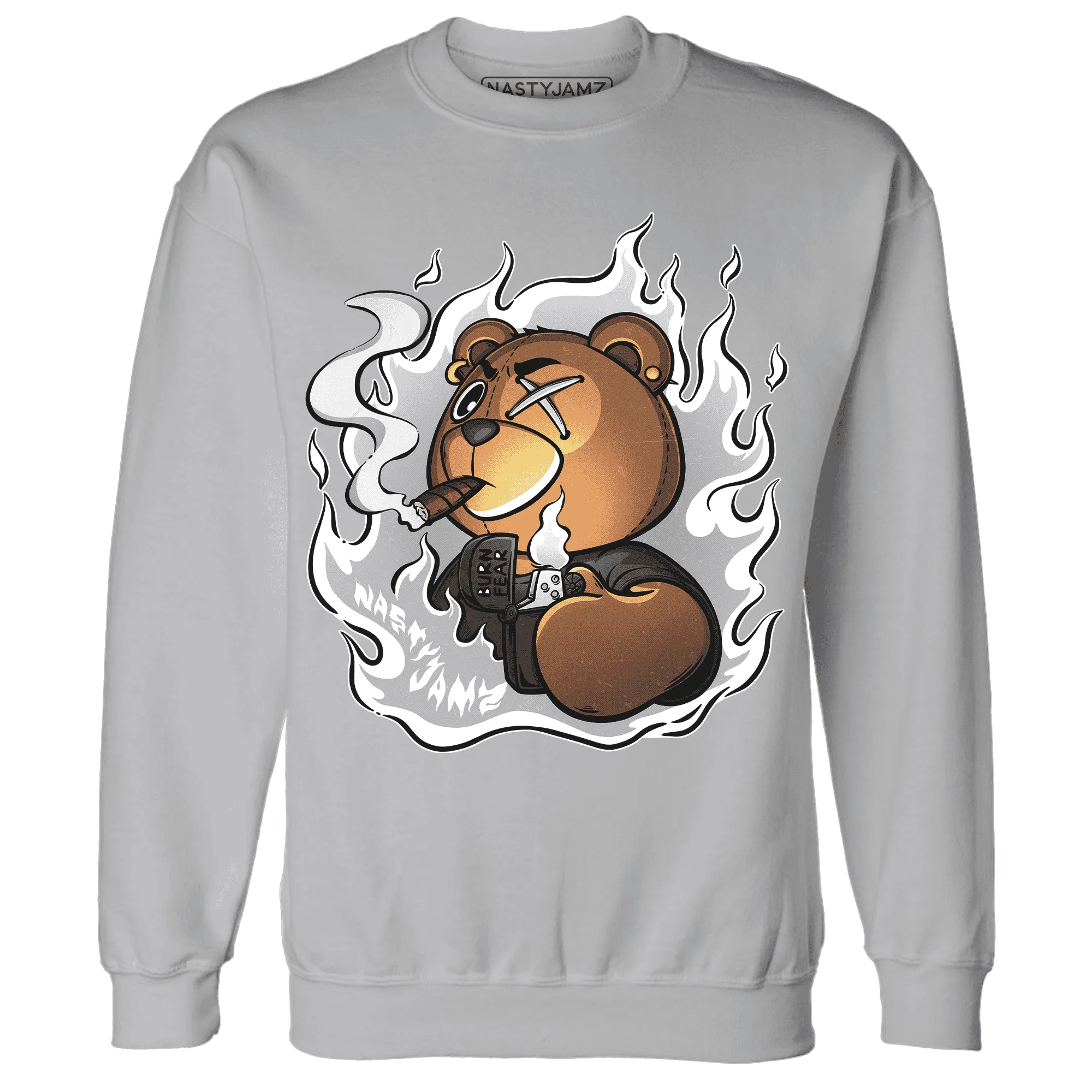 Wolf-Grey-1s-Sweatshirt-Match-BER-Burn-Fear