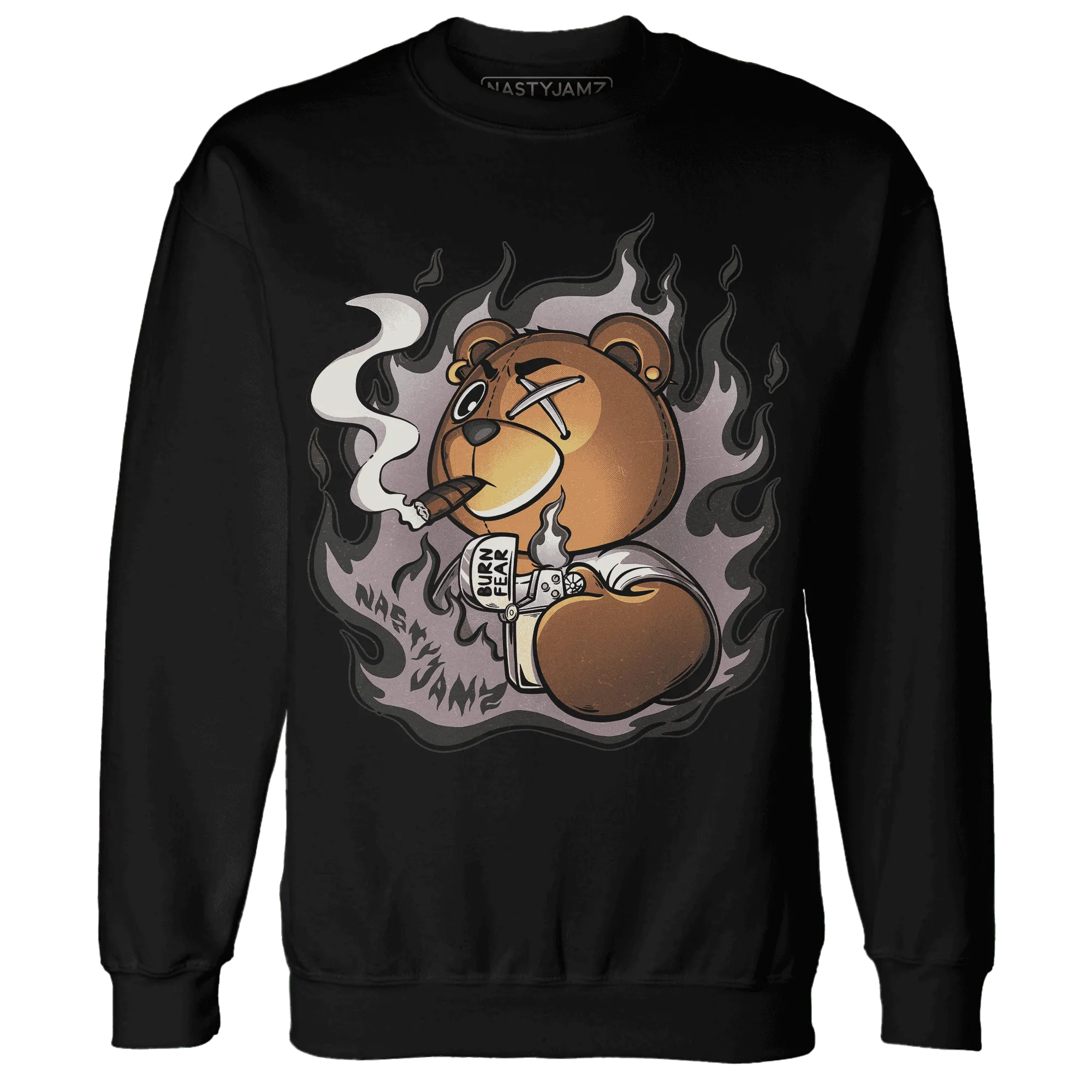 NastyJamz-Black-Violet-Ore-3s-Sweatshirt-Match-BER-Burn-Fear