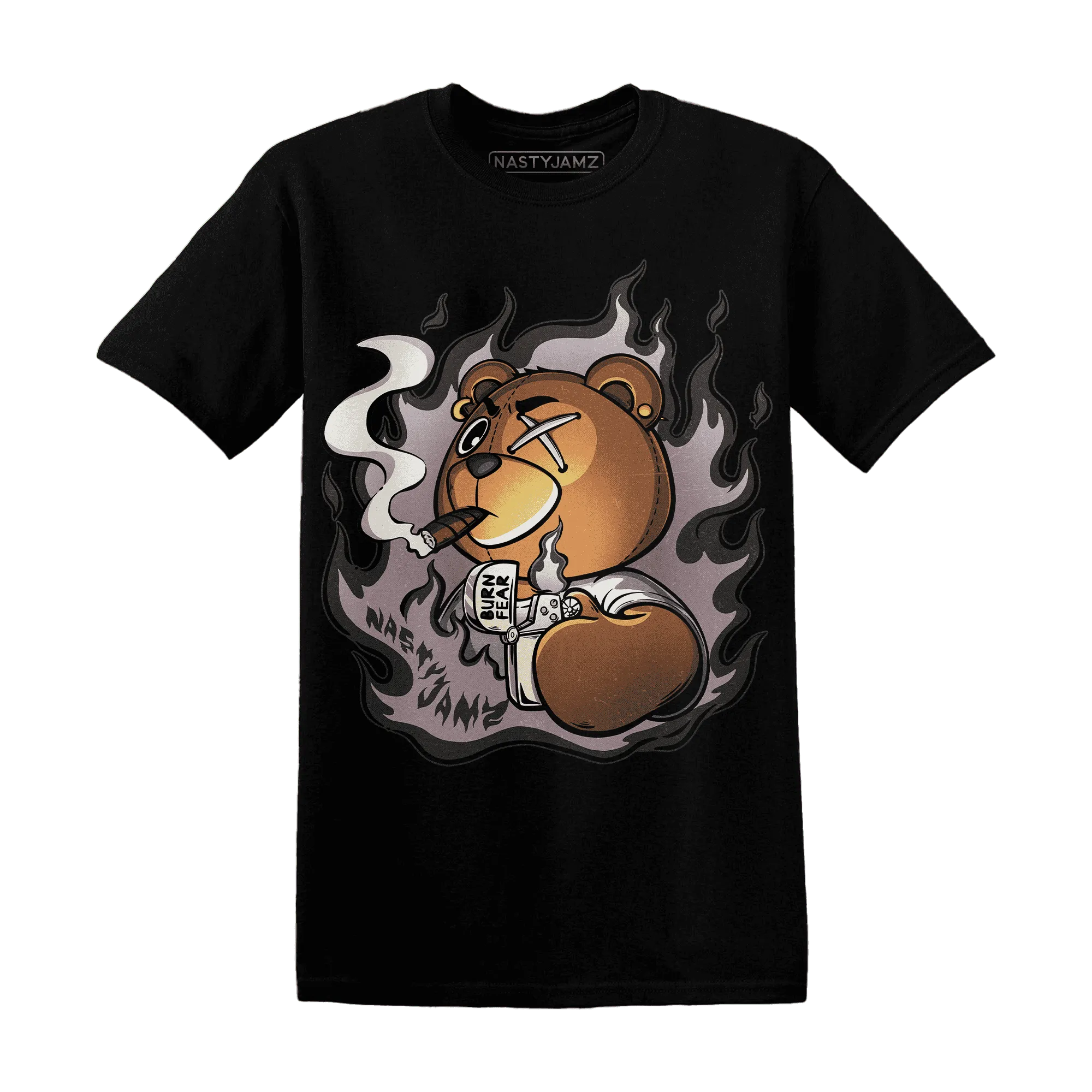 NastyJamz-Black-Violet-Ore-3s-T-Shirt-Match-BER-Burn-Fear