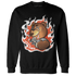 Georgia Peach 3s Sweatshirt Match BER Burn Fear - NastyJamz