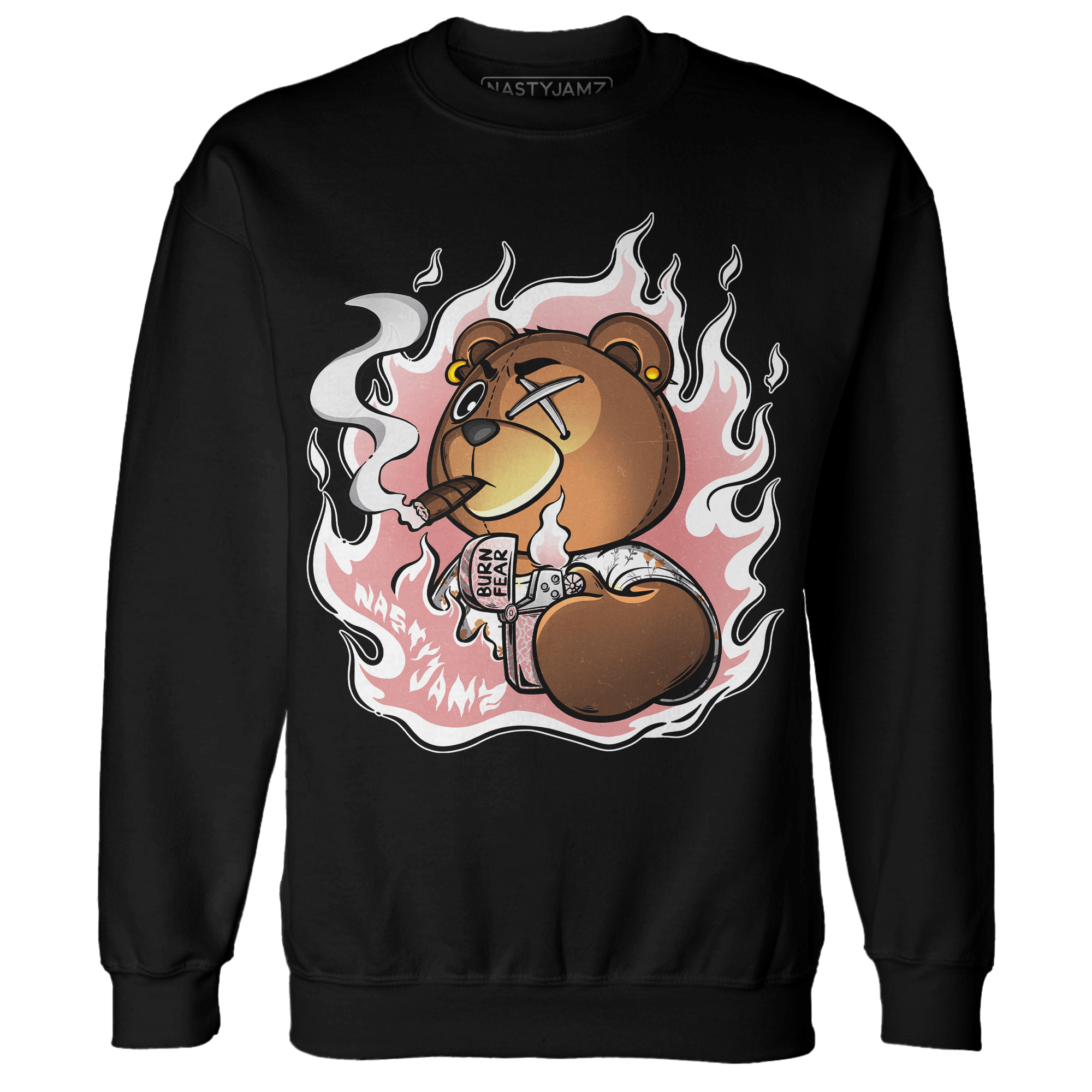 Red Stardust 3s Sweatshirt Match BER Burn Fear - NastyJamz
