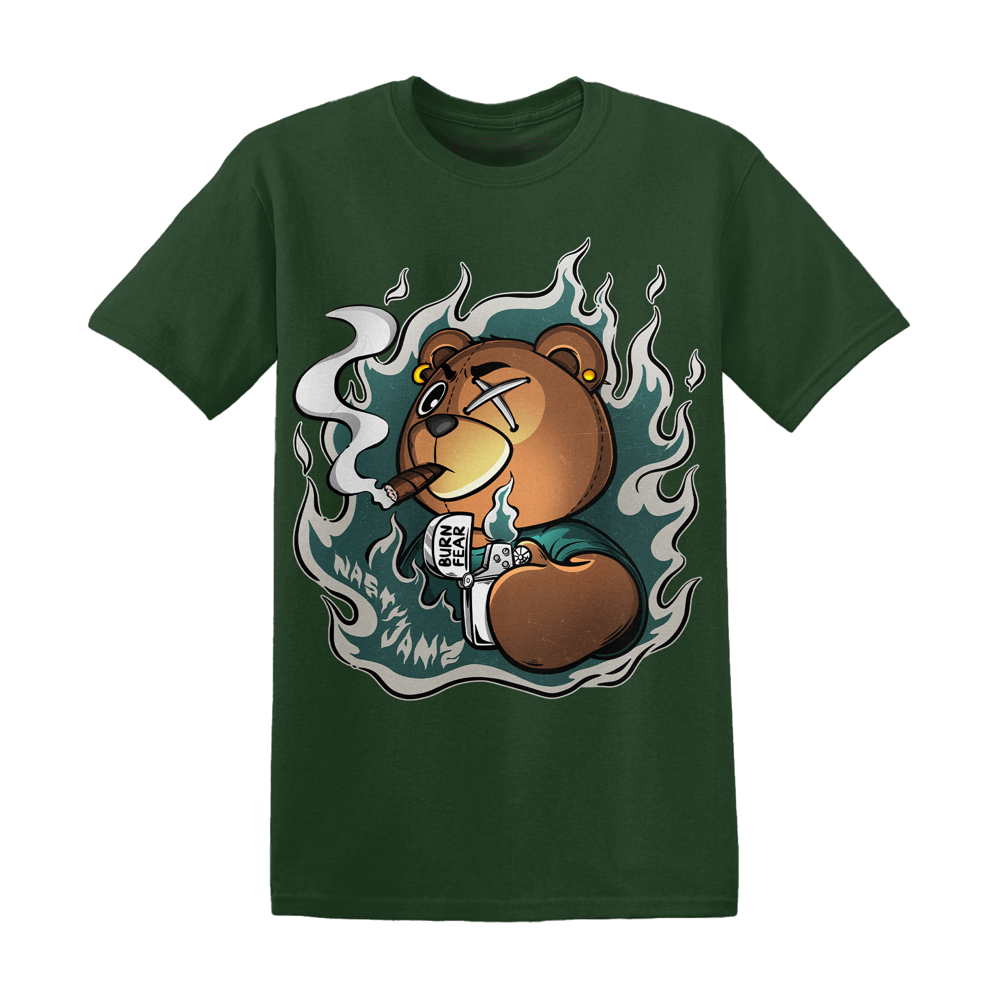 Oxidized Green 4s T Shirt Match BER Burn Fear - NastyJamz