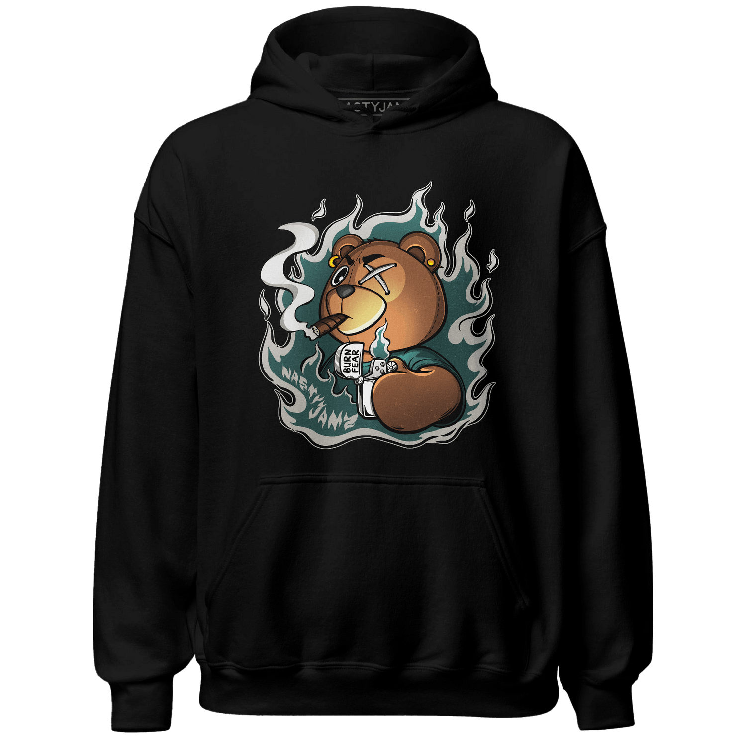 Oxidized Green 4s Hoodie Match BER Burn Fear - NastyJamz