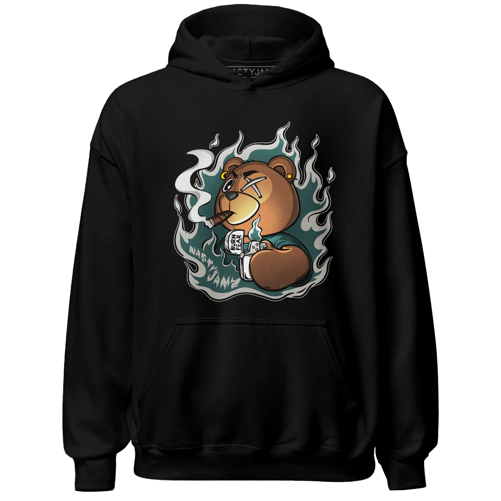 Oxidized Green 4s Hoodie Match BER Burn Fear - NastyJamz