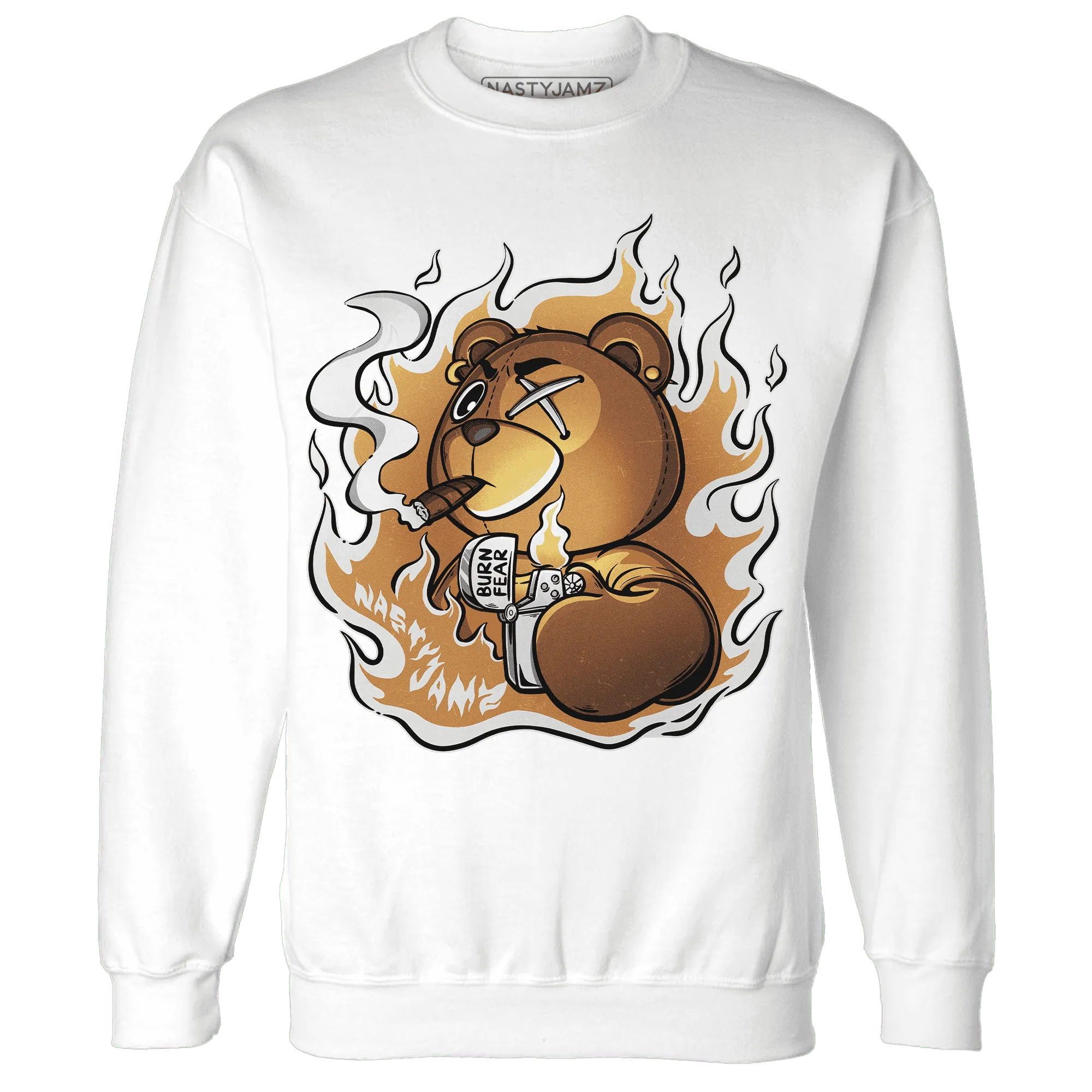 Dunk-Low-Retro-Wheat-Orange-NastyJamz-Sweatshirt-Match-BER-Burn-Fear