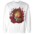 Cherry 12s Sweatshirt Match BER Burn Fear - NastyJamz