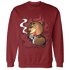 Cherry 12s Sweatshirt Match BER Burn Fear - NastyJamz