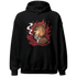 Cherry 12s Hoodie Match BER Burn Fear - NastyJamz