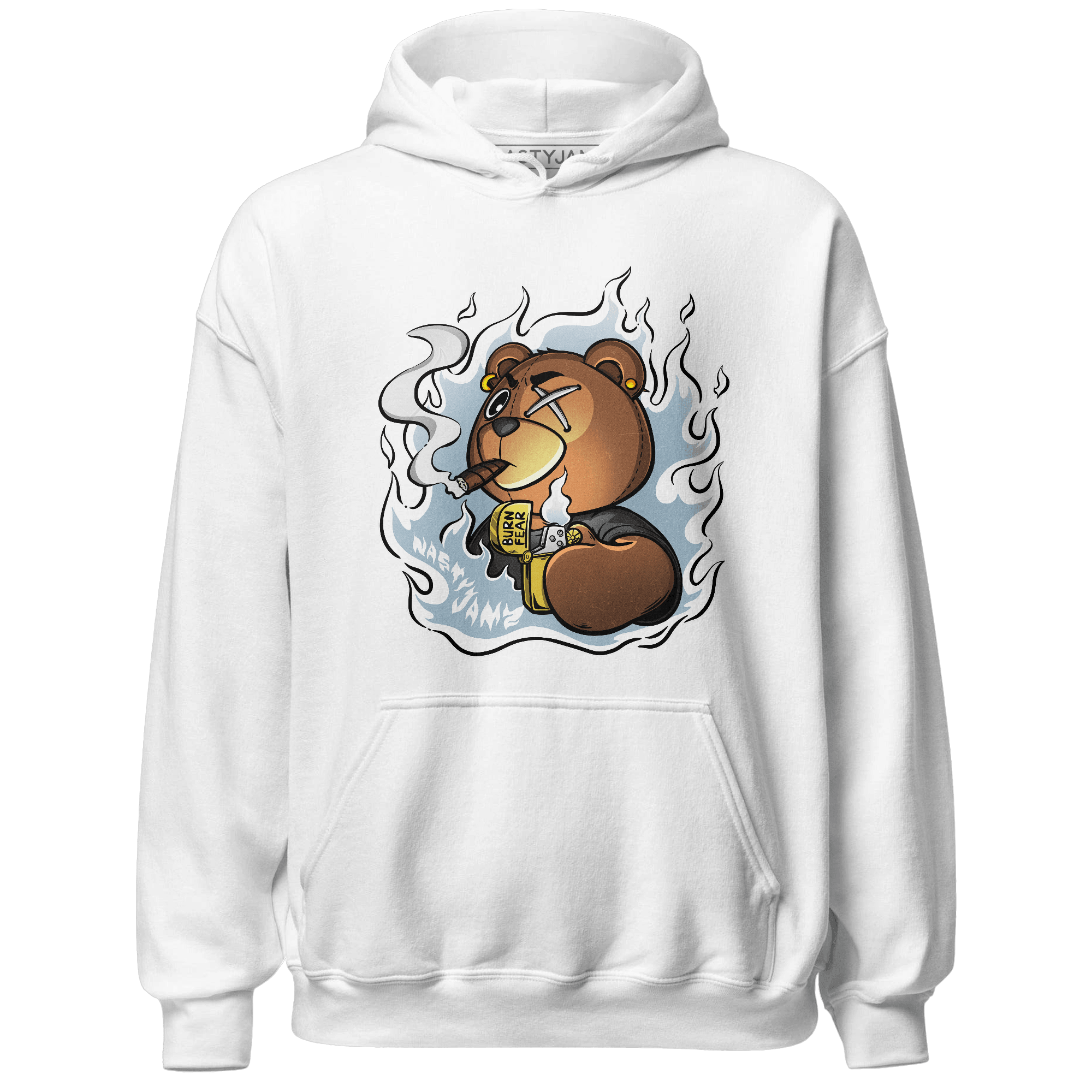 Blue Grey 13s Hoodie Match BER Burn Fear - NastyJamz