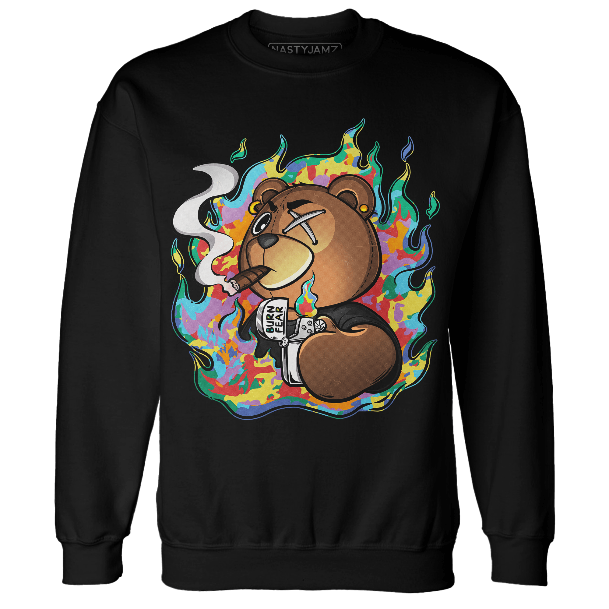 Mid GS Six Championships 1s Sweatshirt Match BER Burn Fear - NastyJamz