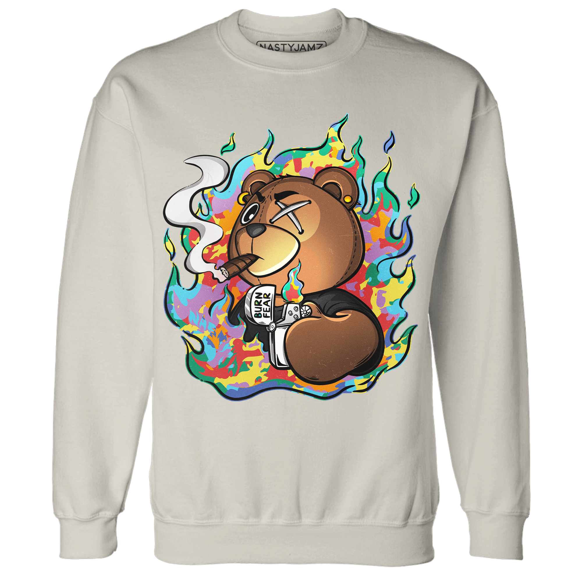 Mid GS Six Championships 1s Sweatshirt Match BER Burn Fear - NastyJamz