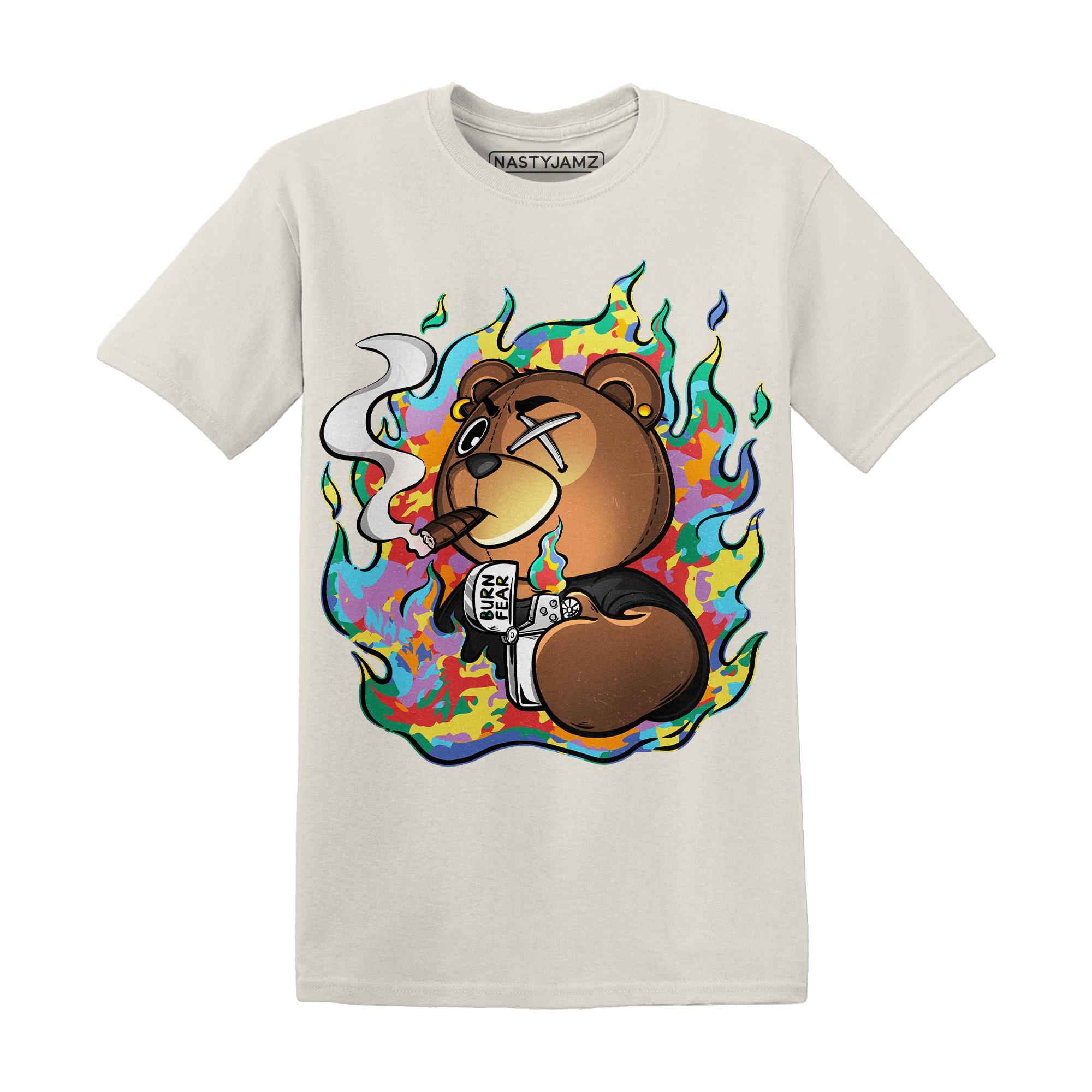 Mid GS Six Championships 1s T Shirt Match BER Burn Fear - NastyJamz