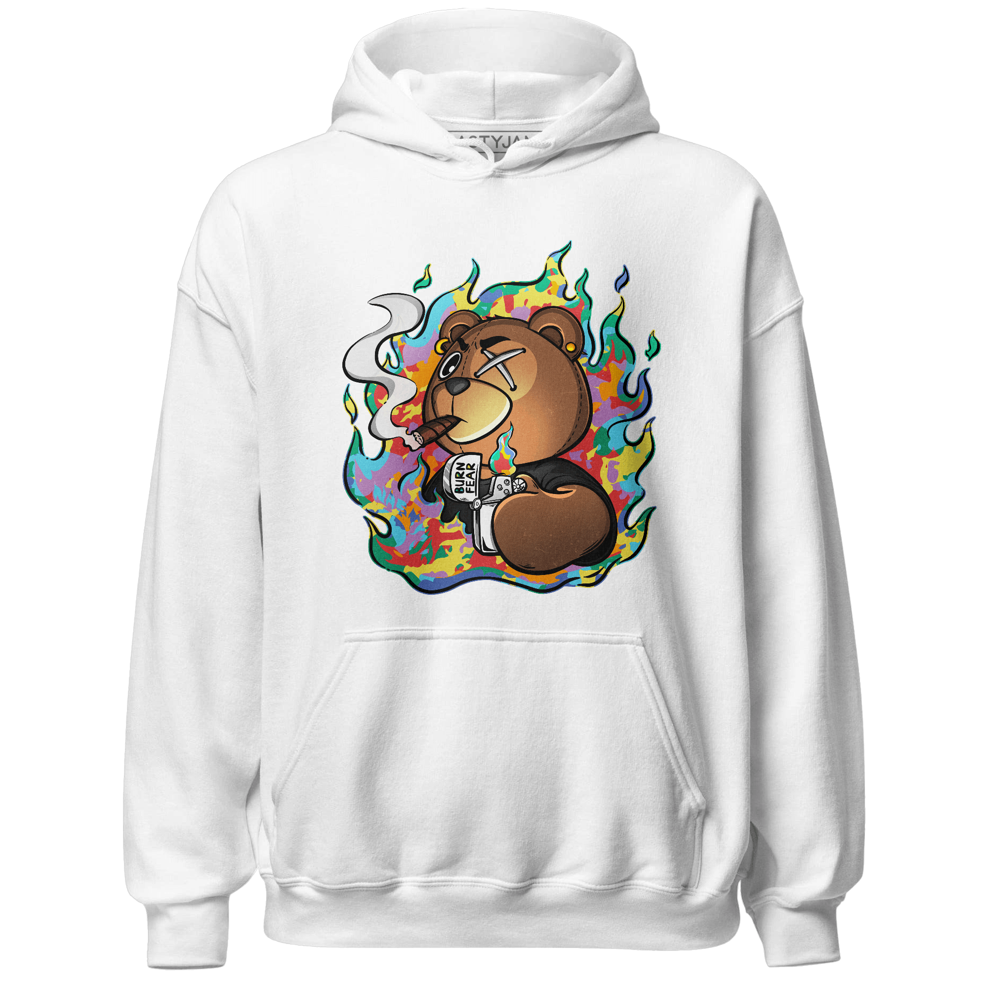 Mid GS Six Championships 1s Hoodie Match BER Burn Fear - NastyJamz