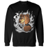 Retro High OG Black White 1s Sweatshirt Match BER Burn Fear - NastyJamz
