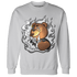 Retro High OG Black White 1s Sweatshirt Match BER Burn Fear - NastyJamz