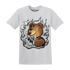 Retro High OG Black White 1s T Shirt Match BER Burn Fear - NastyJamz