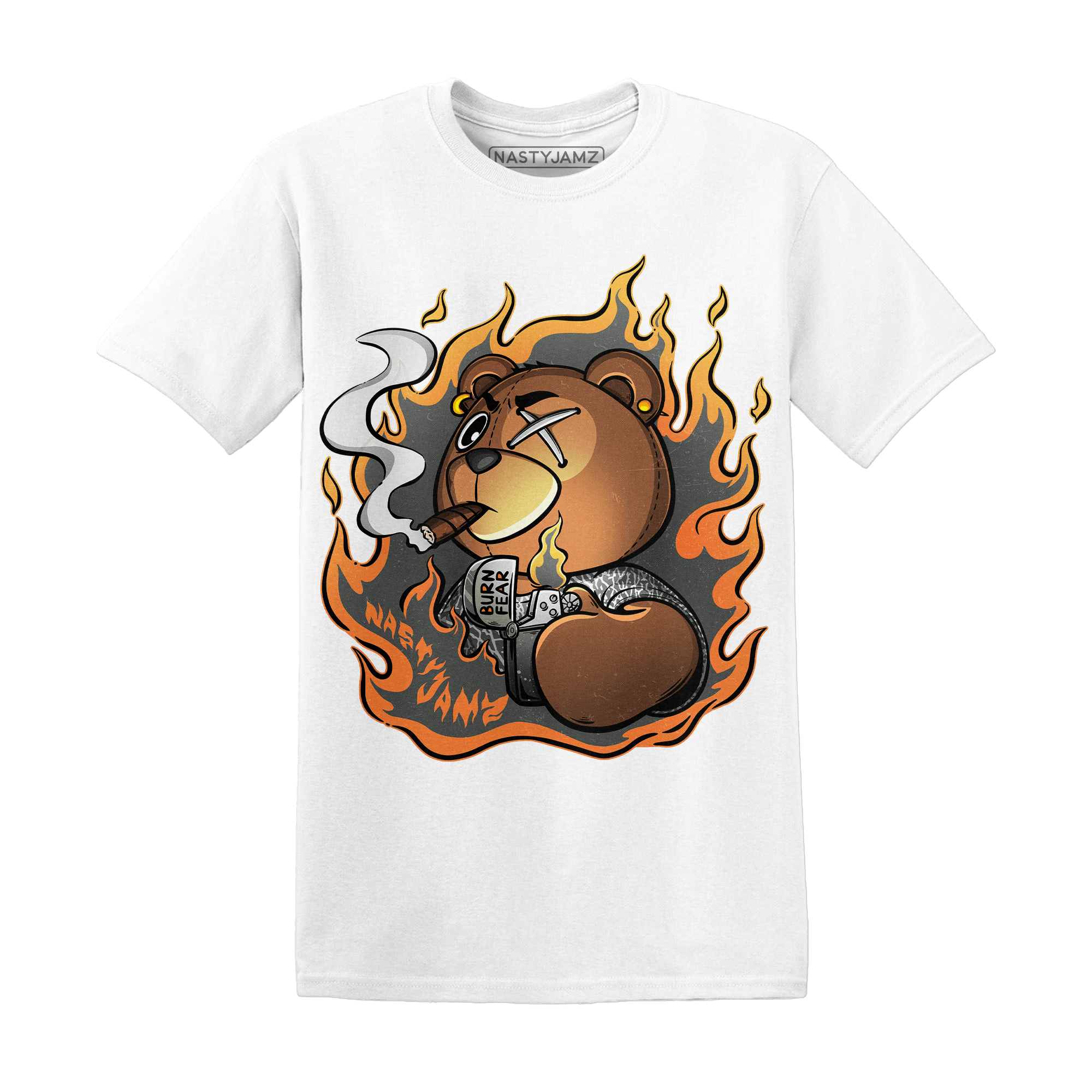 Fear Pack 3s T Shirt Match BER Burn Fear - NastyJamz