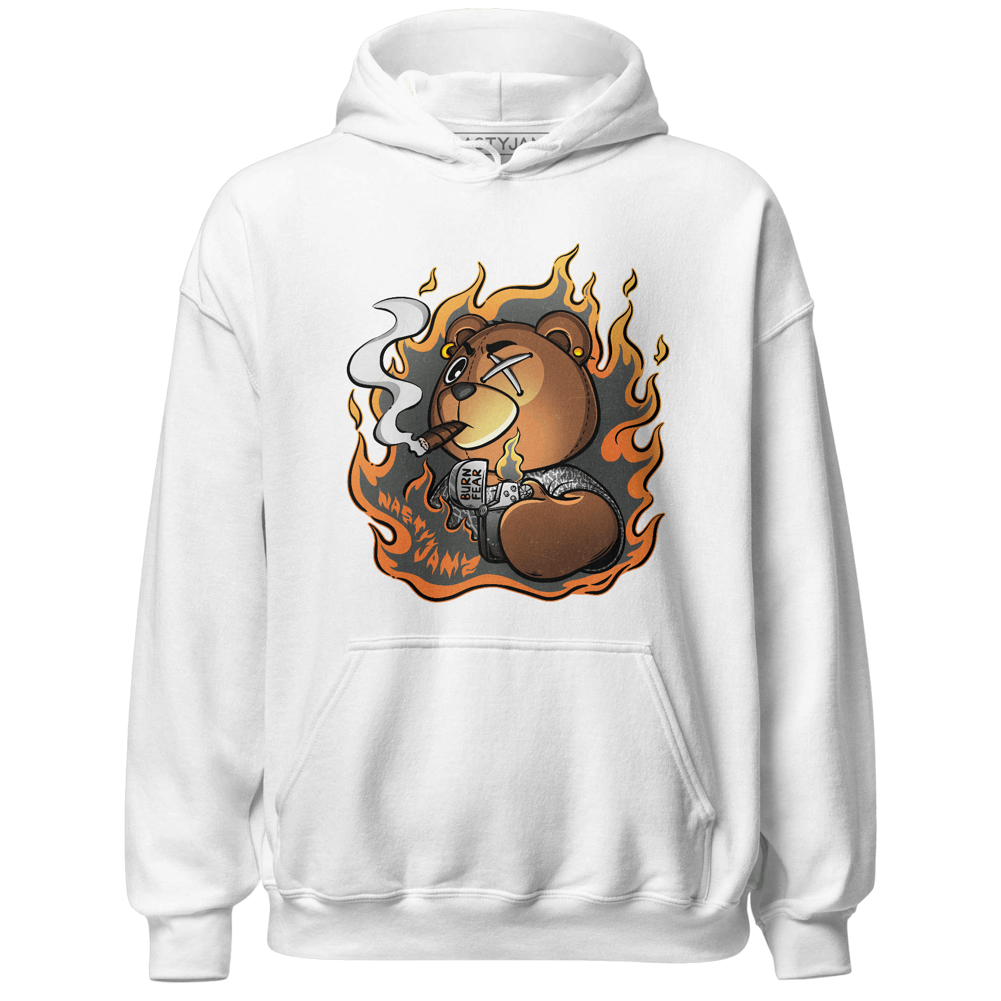 Fear Pack 3s Hoodie Match BER Burn Fear - NastyJamz