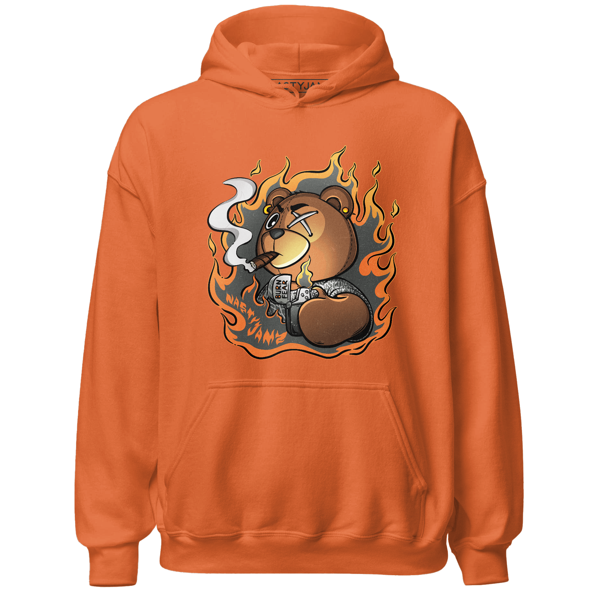 Fear Pack 3s Hoodie Match BER Burn Fear - NastyJamz