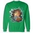 Green Glow 3s Sweatshirt Match BER Burn Fear - NastyJamz