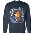 Midnight Navy 5s Sweatshirt Match BER Burn Fear - NastyJamz