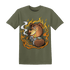 Olive 5s T Shirt Match BER Burn Fear - NastyJamz