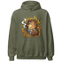 Olive 5s Hoodie Match BER Burn Fear - NastyJamz