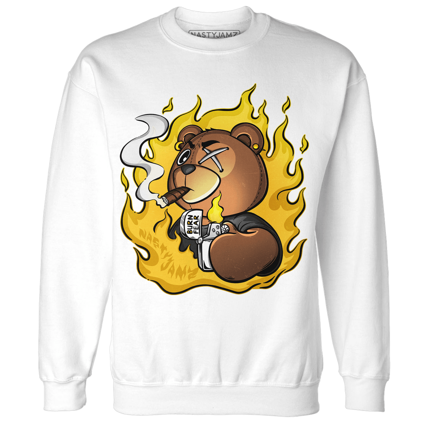 Yellow Ochre 6s Sweatshirt Match BER Burn Fear - NastyJamz