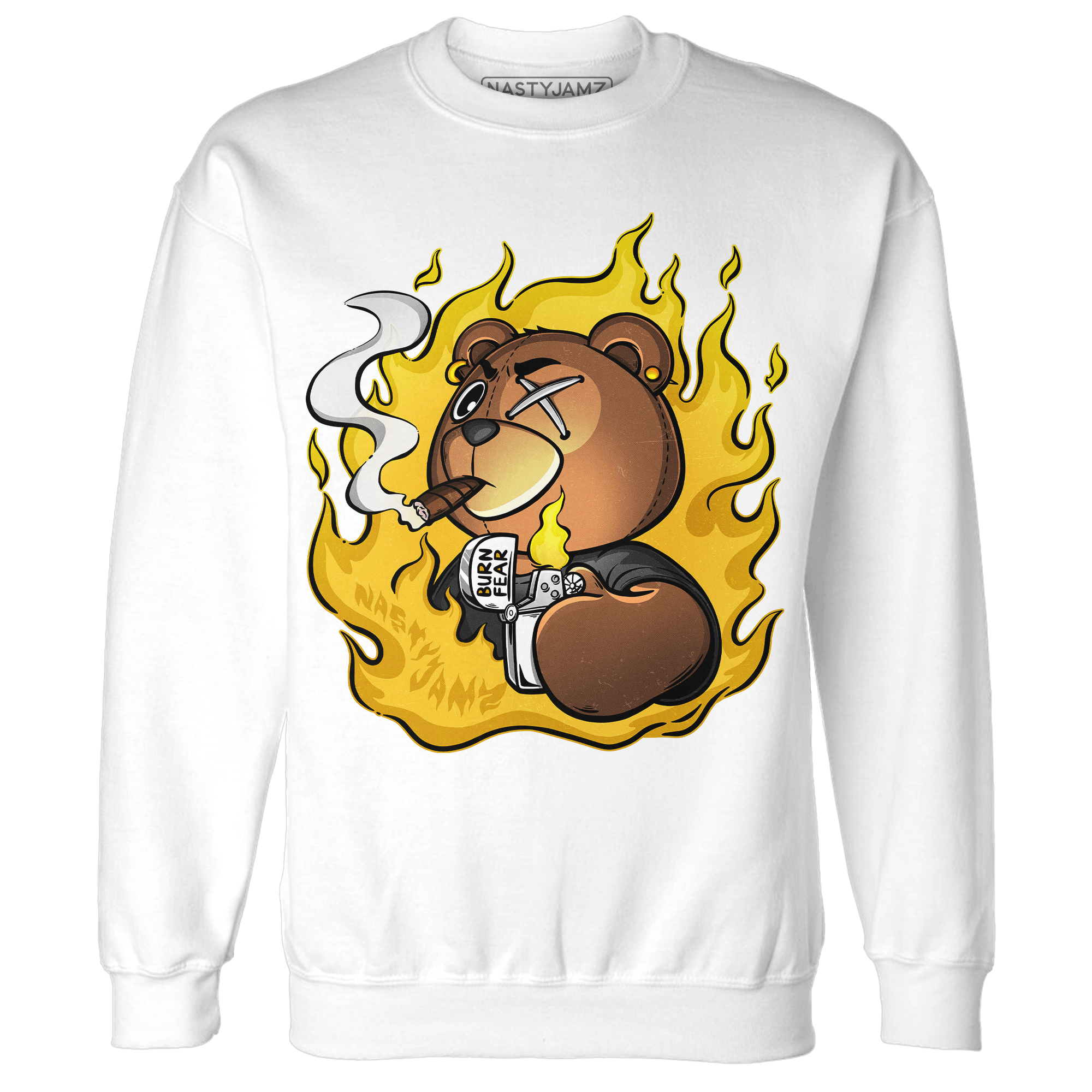 Yellow Ochre 6s Sweatshirt Match BER Burn Fear - NastyJamz