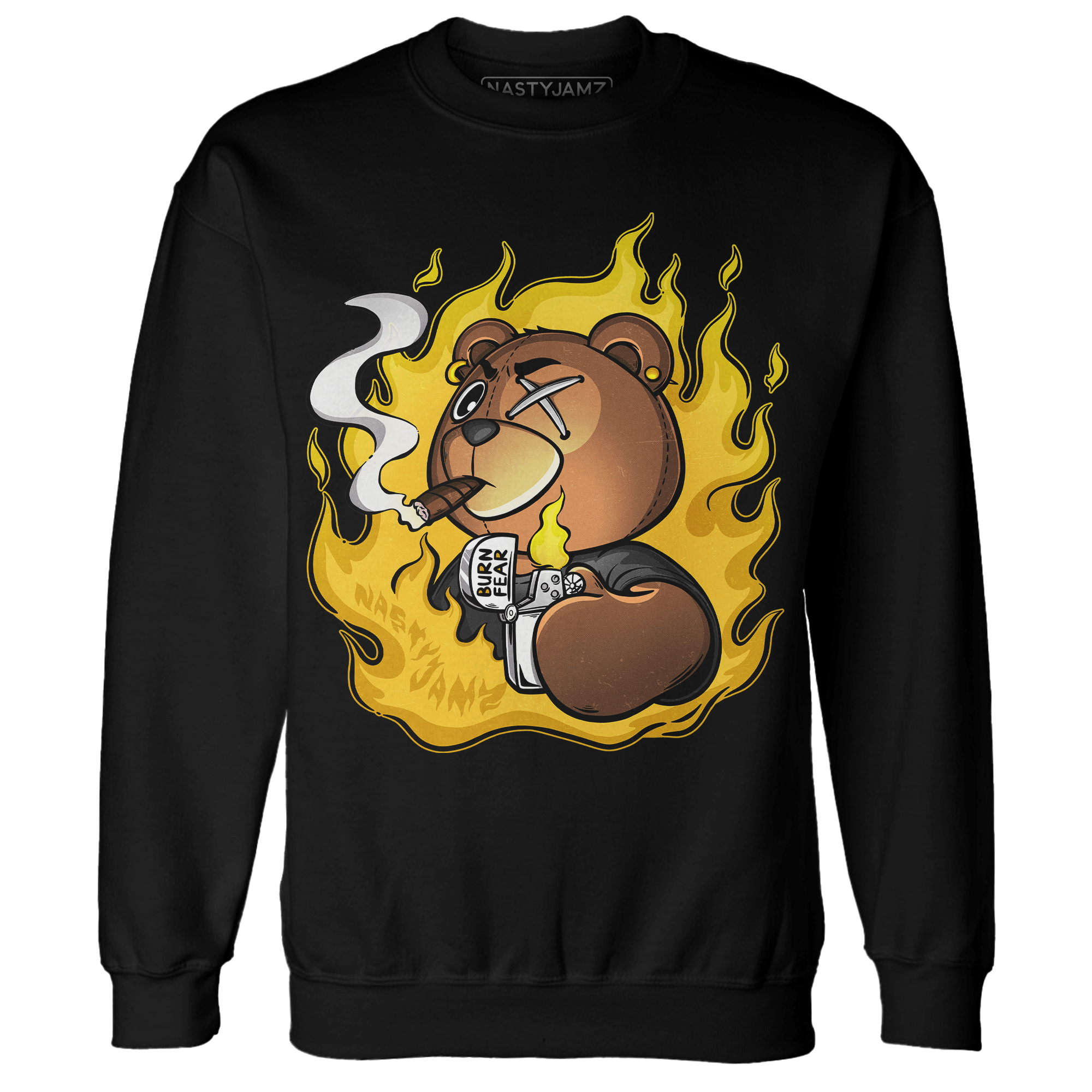 Yellow Ochre 6s Sweatshirt Match BER Burn Fear - NastyJamz