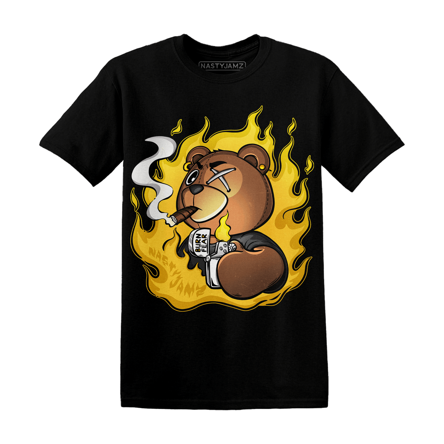 Yellow Ochre 6s T Shirt Match BER Burn Fear - NastyJamz