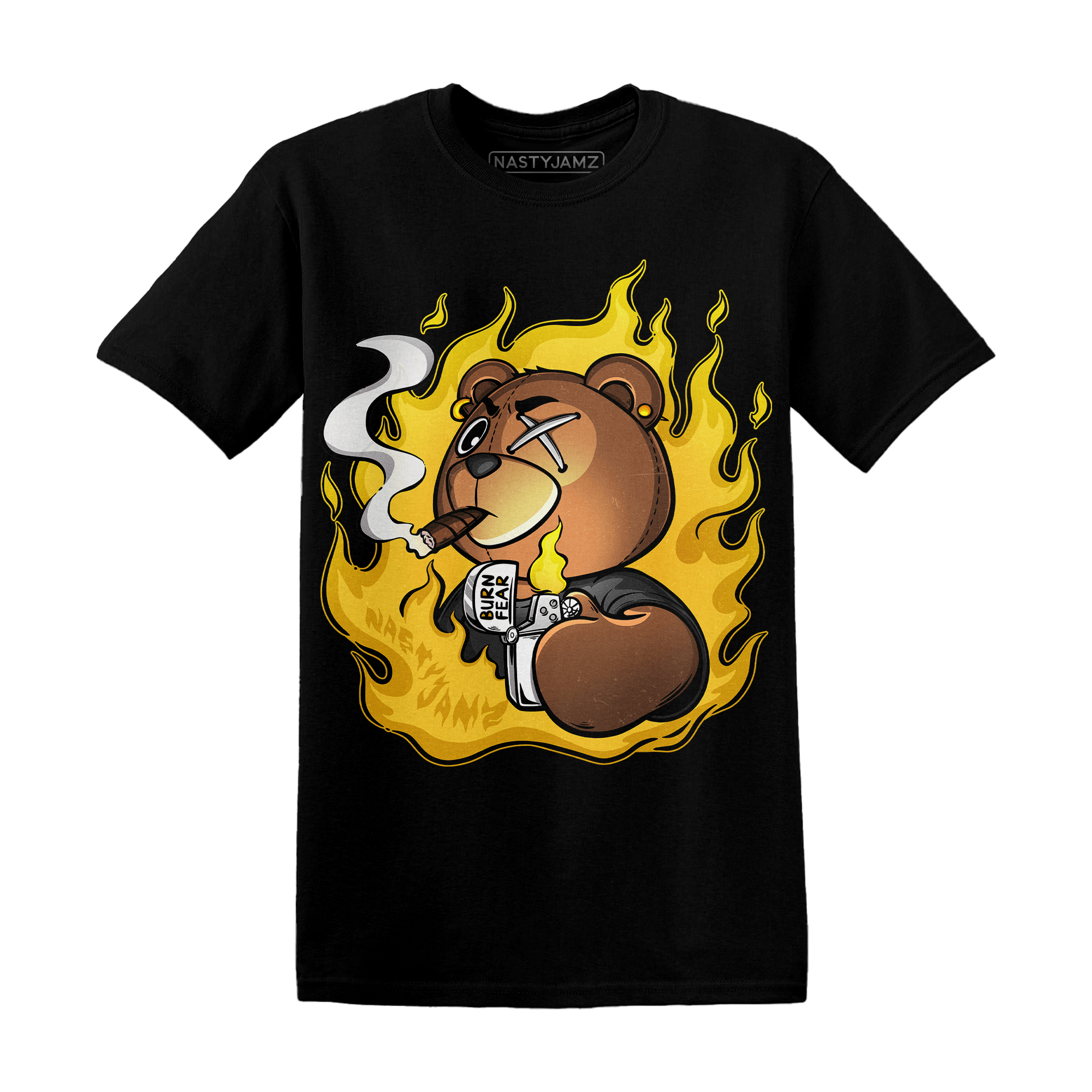 Yellow Ochre 6s T Shirt Match BER Burn Fear - NastyJamz