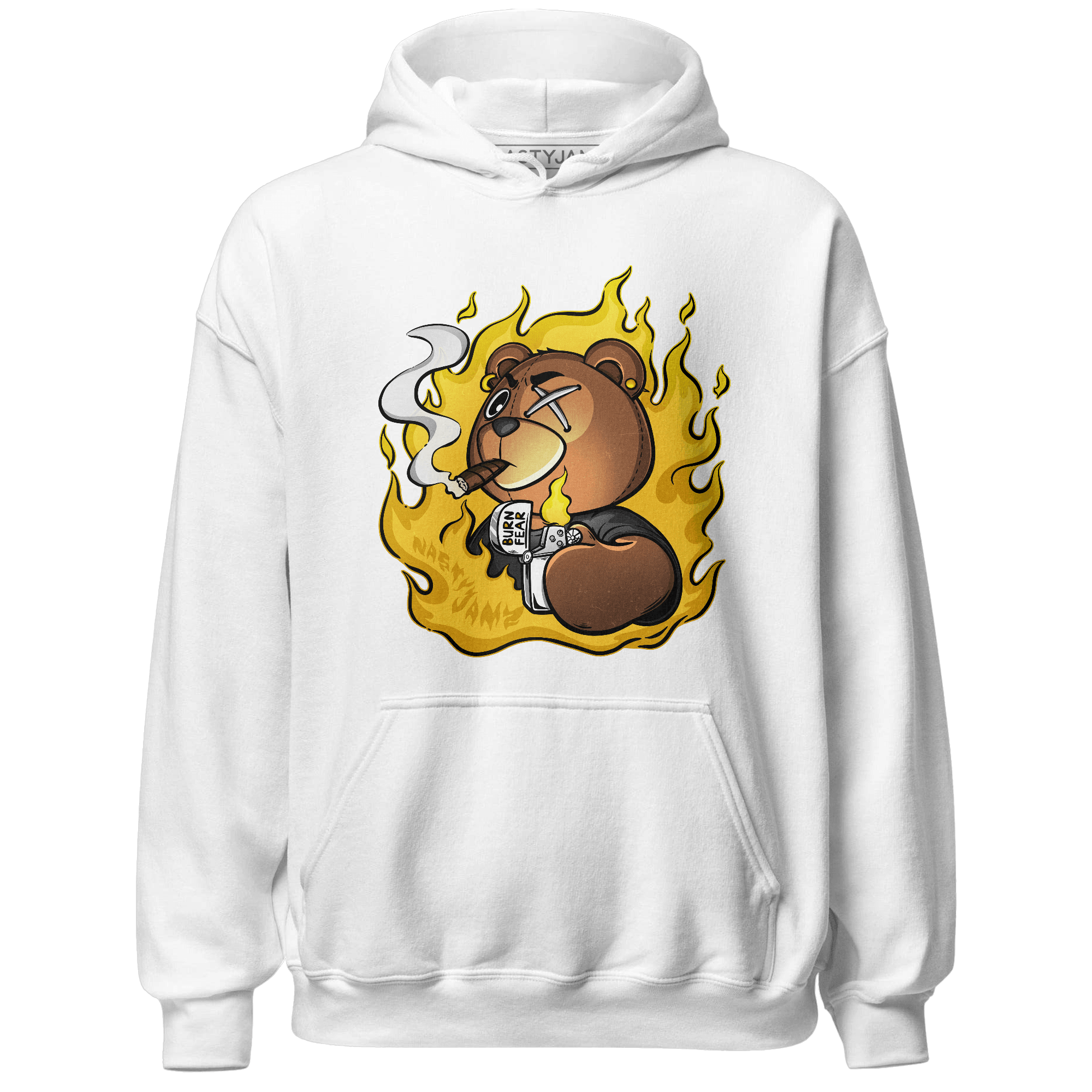 Yellow Ochre 6s Hoodie Match BER Burn Fear - NastyJamz