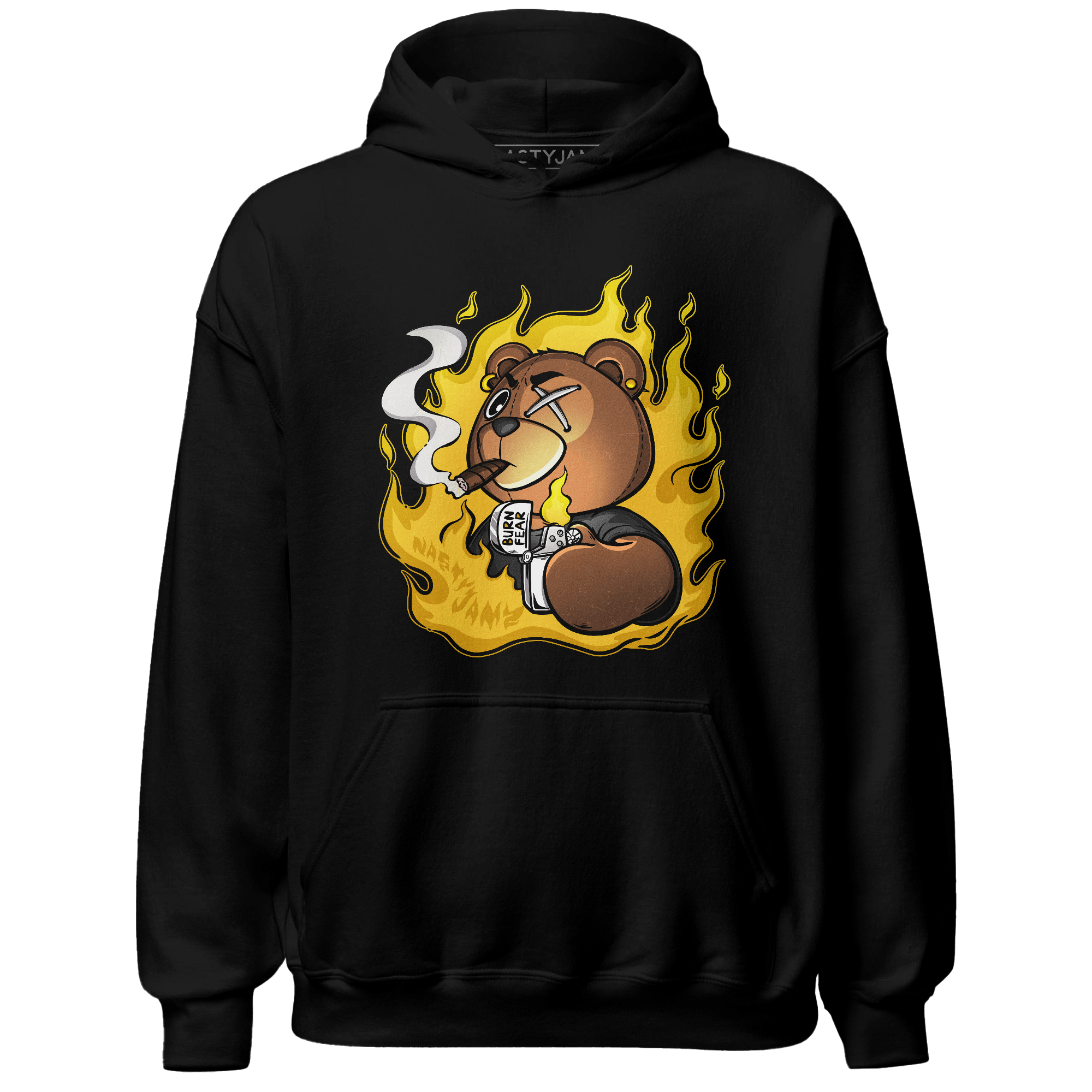 Yellow Ochre 6s Hoodie Match BER Burn Fear - NastyJamz