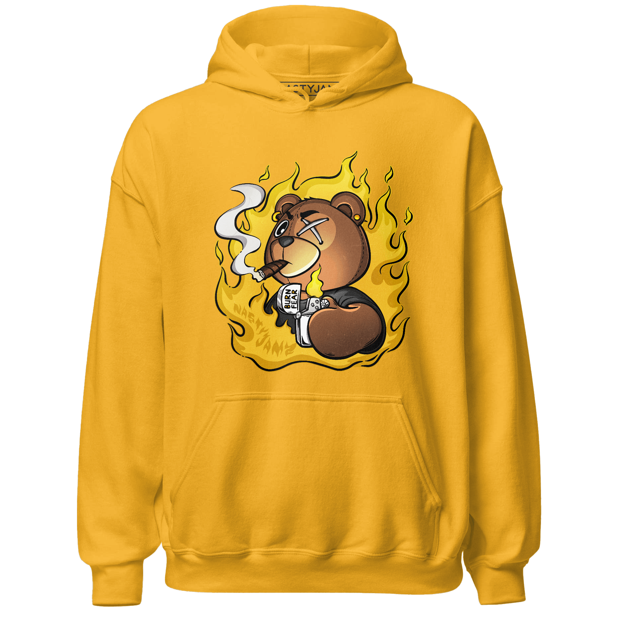 Yellow Ochre 6s Hoodie Match BER Burn Fear - NastyJamz