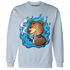 Powder Blue 9s Sweatshirt Match BER Burn Fear - NastyJamz