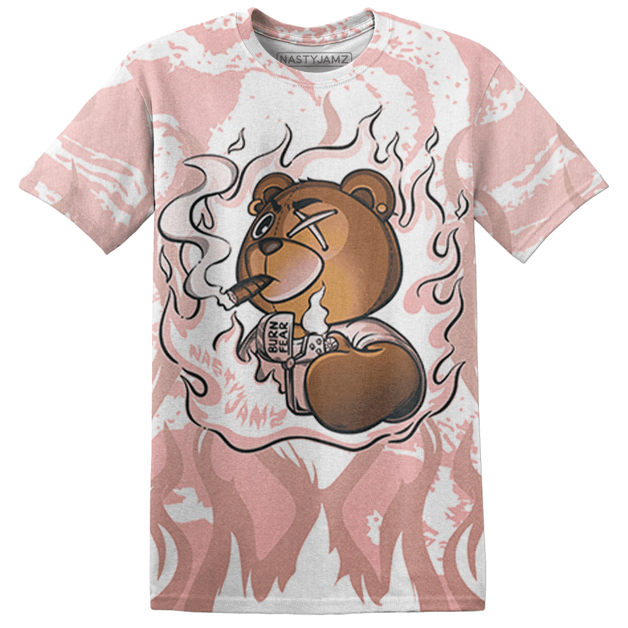 Low Legend Pink 11s T Shirt Match BER Burn Fear 3D All-Over Print - NastyJamz