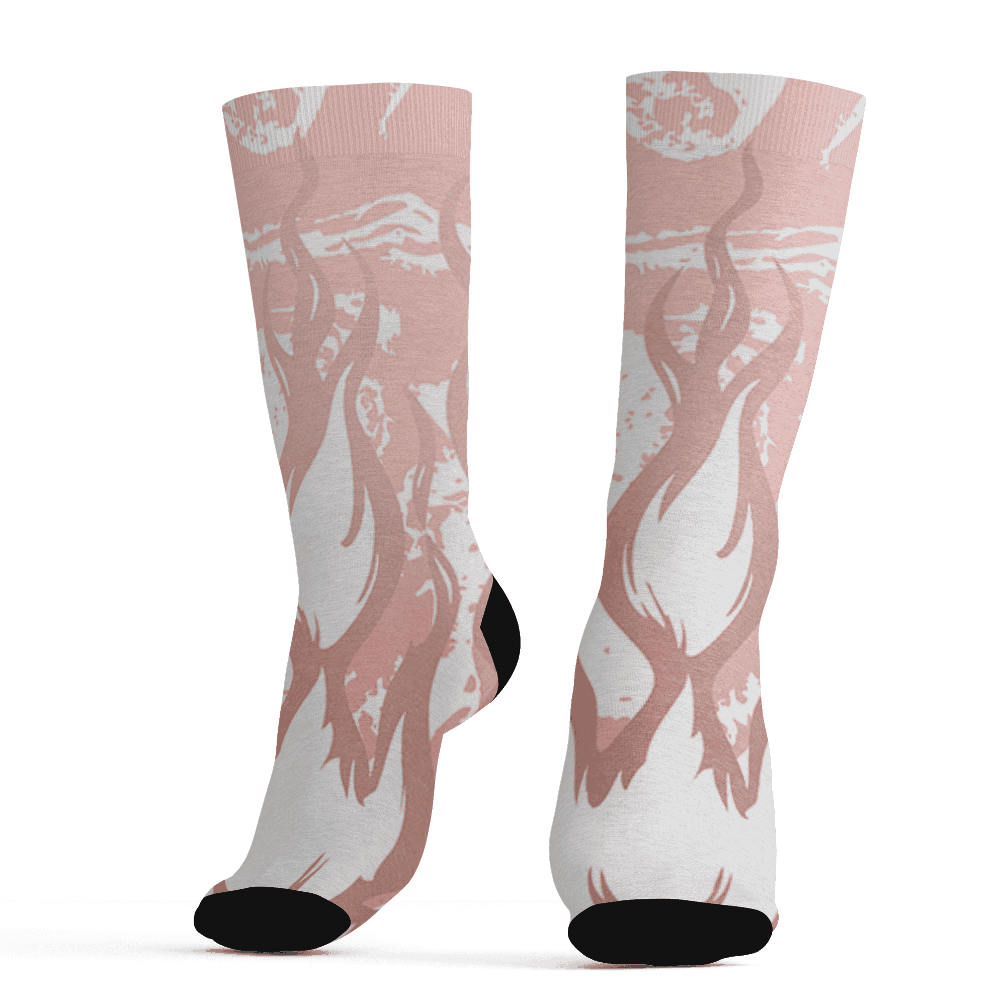 Low Legend Pink 11s Socks Match BER Burn Fear 3D All-Over Print - NastyJamz