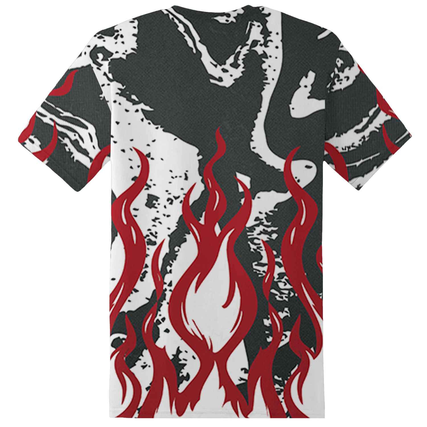 Retro Red Taxi 12s T Shirt Match BER Burn Fear 3D All-Over Print - NastyJamz