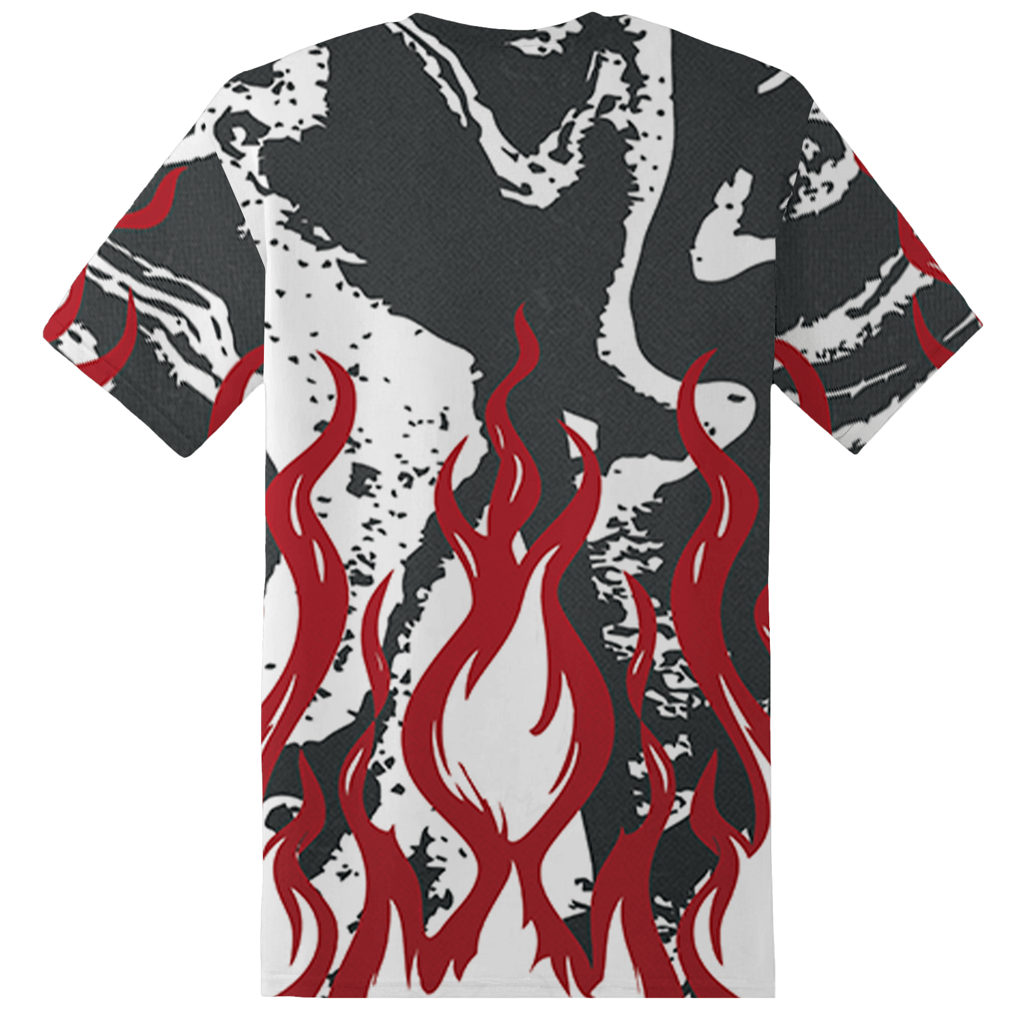 Retro Red Taxi 12s T Shirt Match BER Burn Fear 3D All-Over Print - NastyJamz
