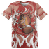 Dune Red 13s T Shirt Match BER Burn Fear 3D All-Over Print - NastyJamz