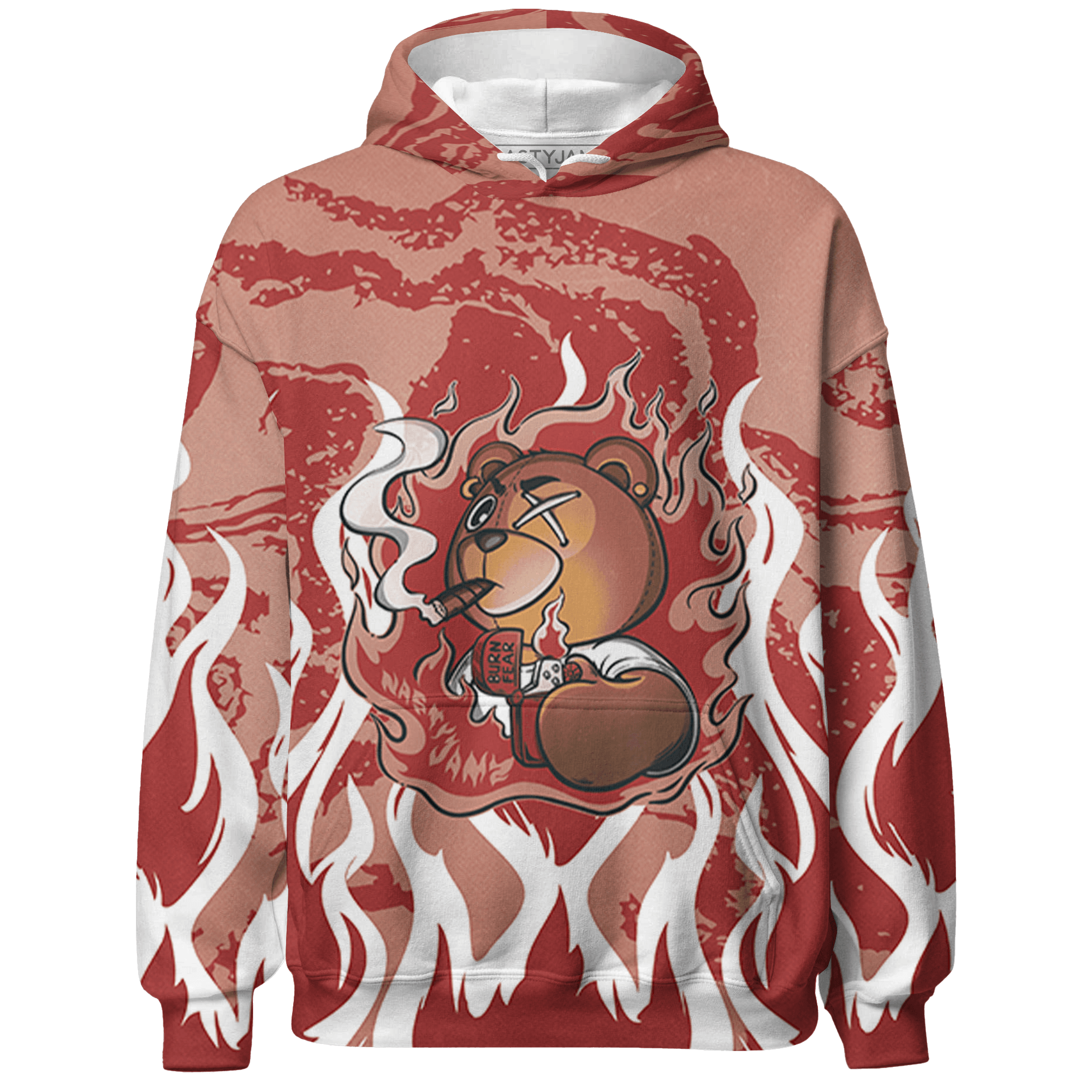 Dune Red 13s Hoodie Match BER Burn Fear 3D All-Over Print - NastyJamz