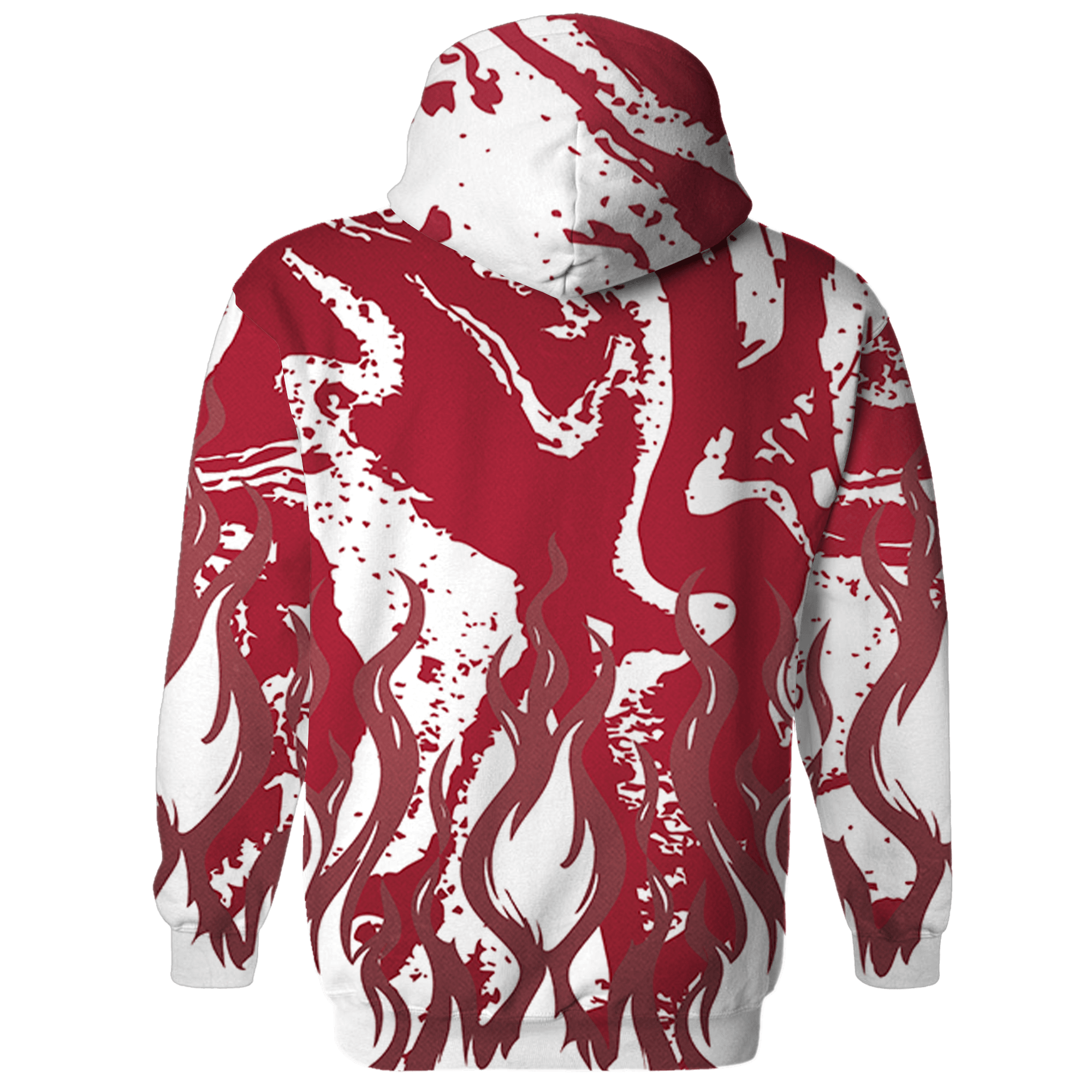 High 85 Metallic Burgundy 1s Hoodie Match BER Burn Fear 3D All-Over Print - NastyJamz