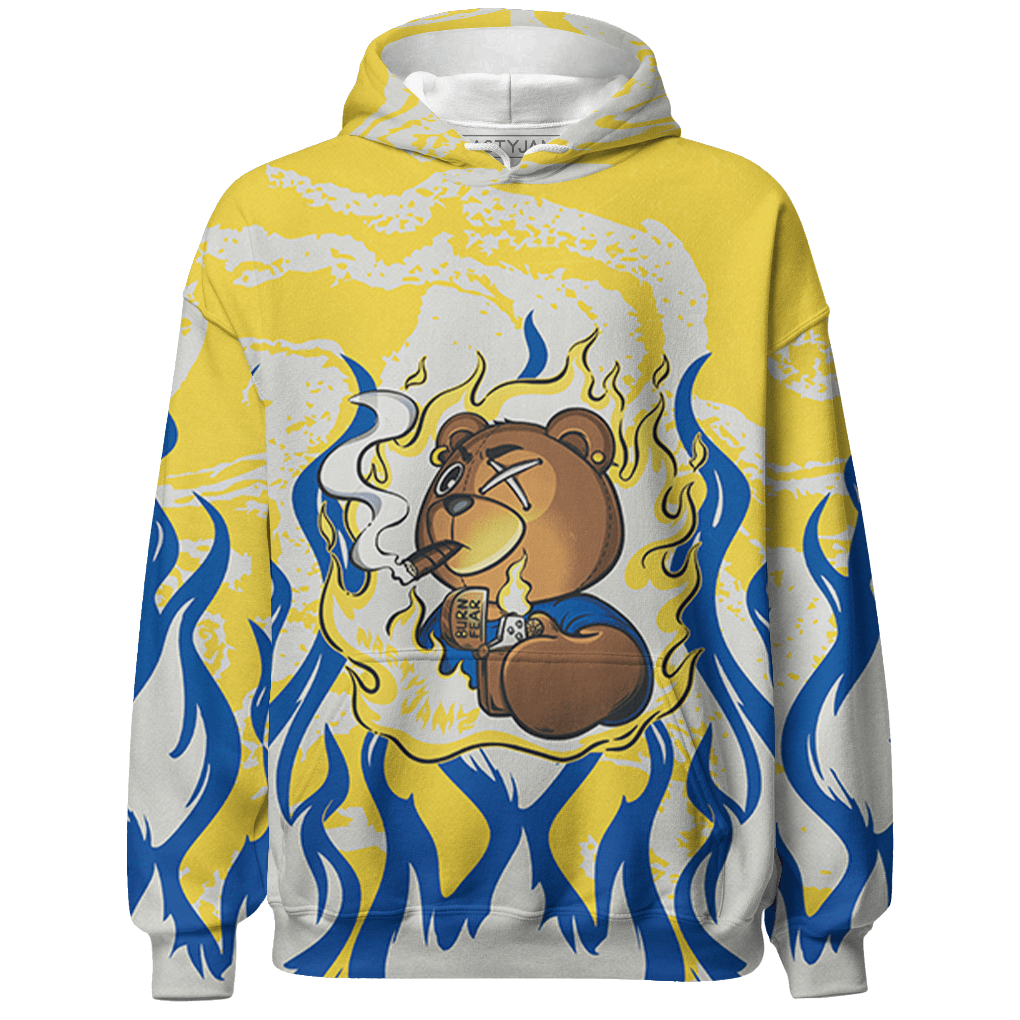 Low OG Canary TVSC 1s Hoodie Match BER Burn Fear 3D All-Over Print - NastyJamz