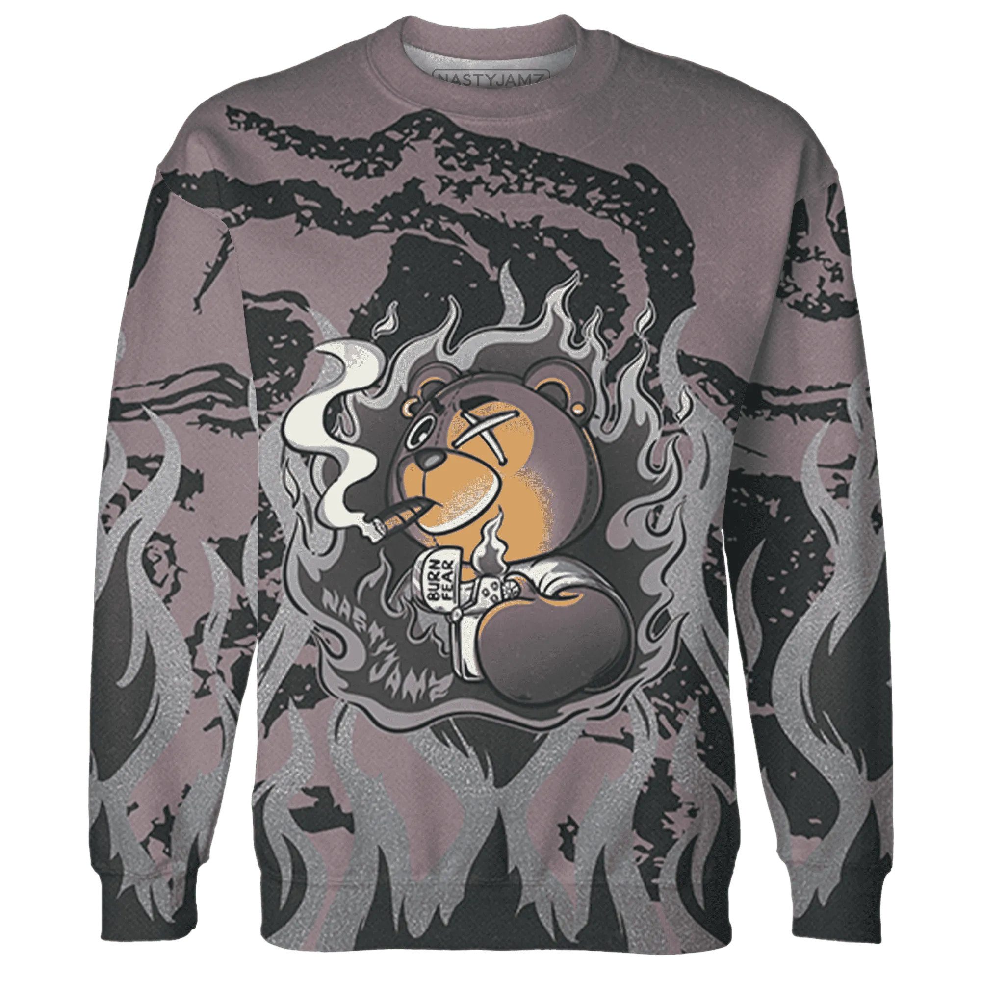 Black-Violet-Ore-3s-Sweatshirt-Match-BER-Burn-Fear-3D